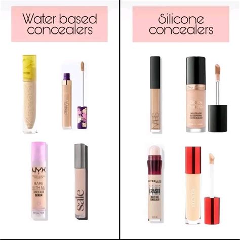 silicone vs water based concealer